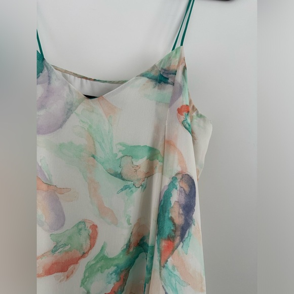 Zara flowy watercolour dress - Picture 4 of 5